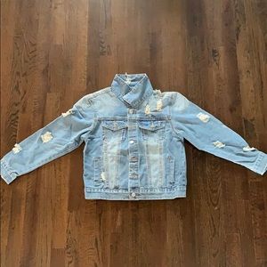 Denim Crop Jean Jacket size small
